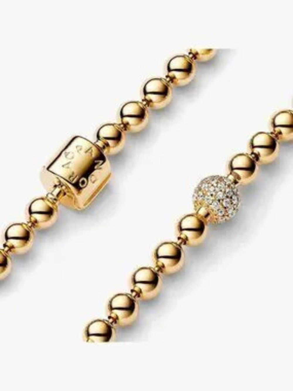 Pandora Beads & Pav Bracelet